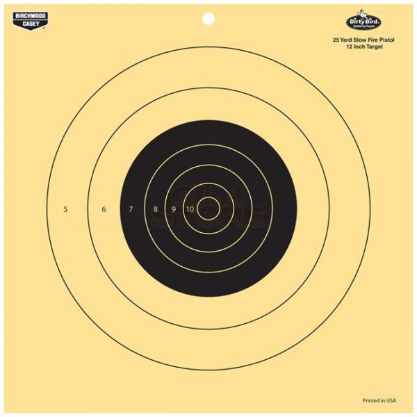 Birchwood Casey Dirty Bird 12 Inch 25 Yard Pistol Reactive Target 12 Pack