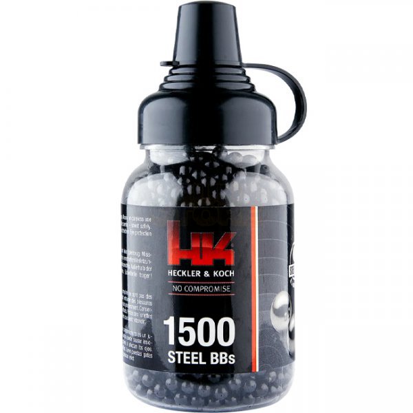 Heckler & Koch 4.5mm BB Black Steel Shot 1500rds Bottle