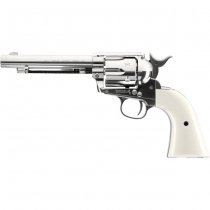 Colt SAA .45 Peacemaker 5.5 Inch Co2 4.5mm Pellet - Nickel